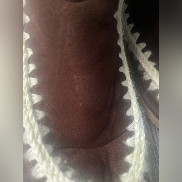 Ed Hardy Love Kills Moccasin Style Boots with Soft Sole Brown with Fur Size 7 - Picture 10 of 10